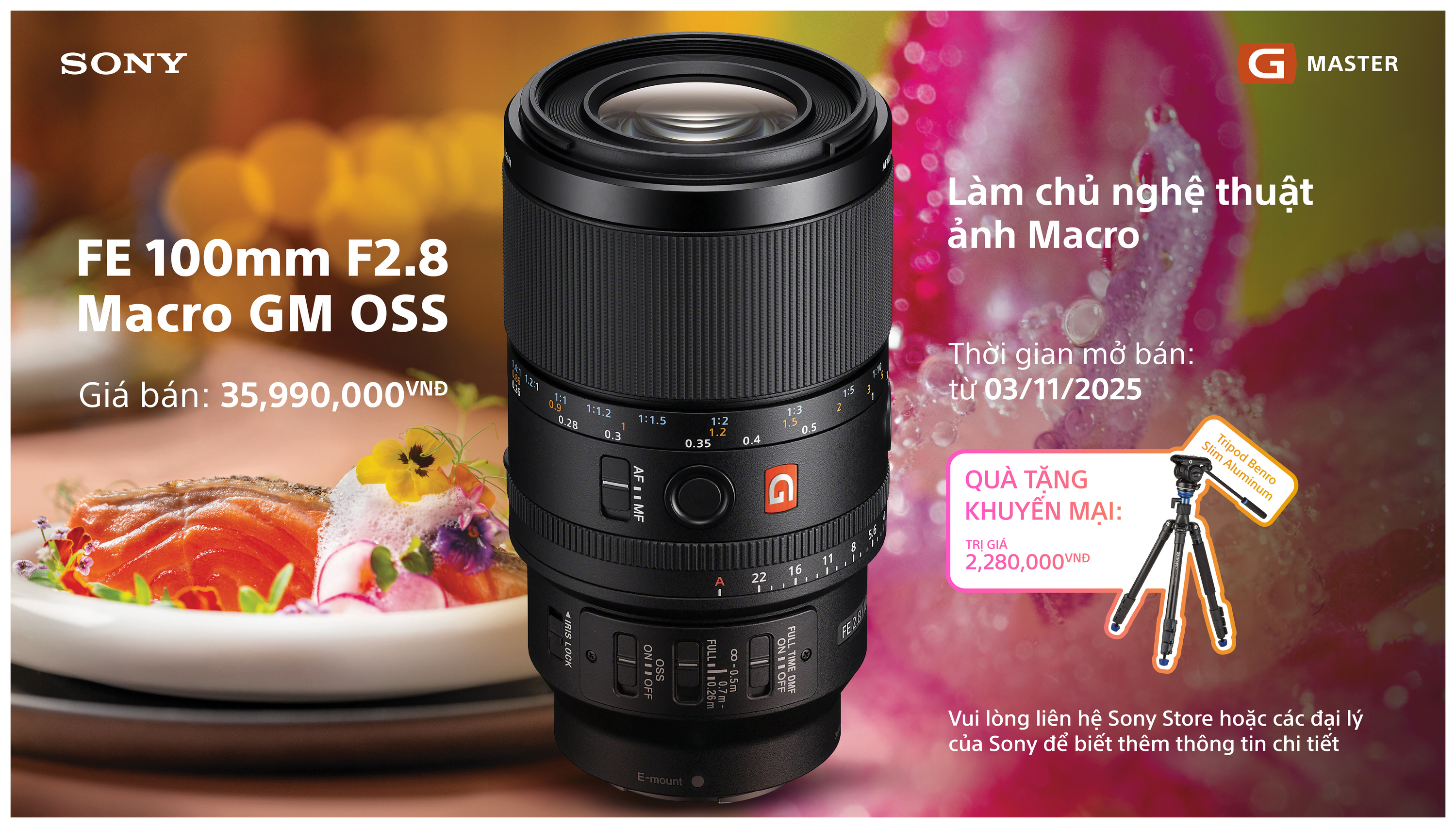 KHUYẾN MÃI MUA ỐNG KÍNH SEL100F28GM